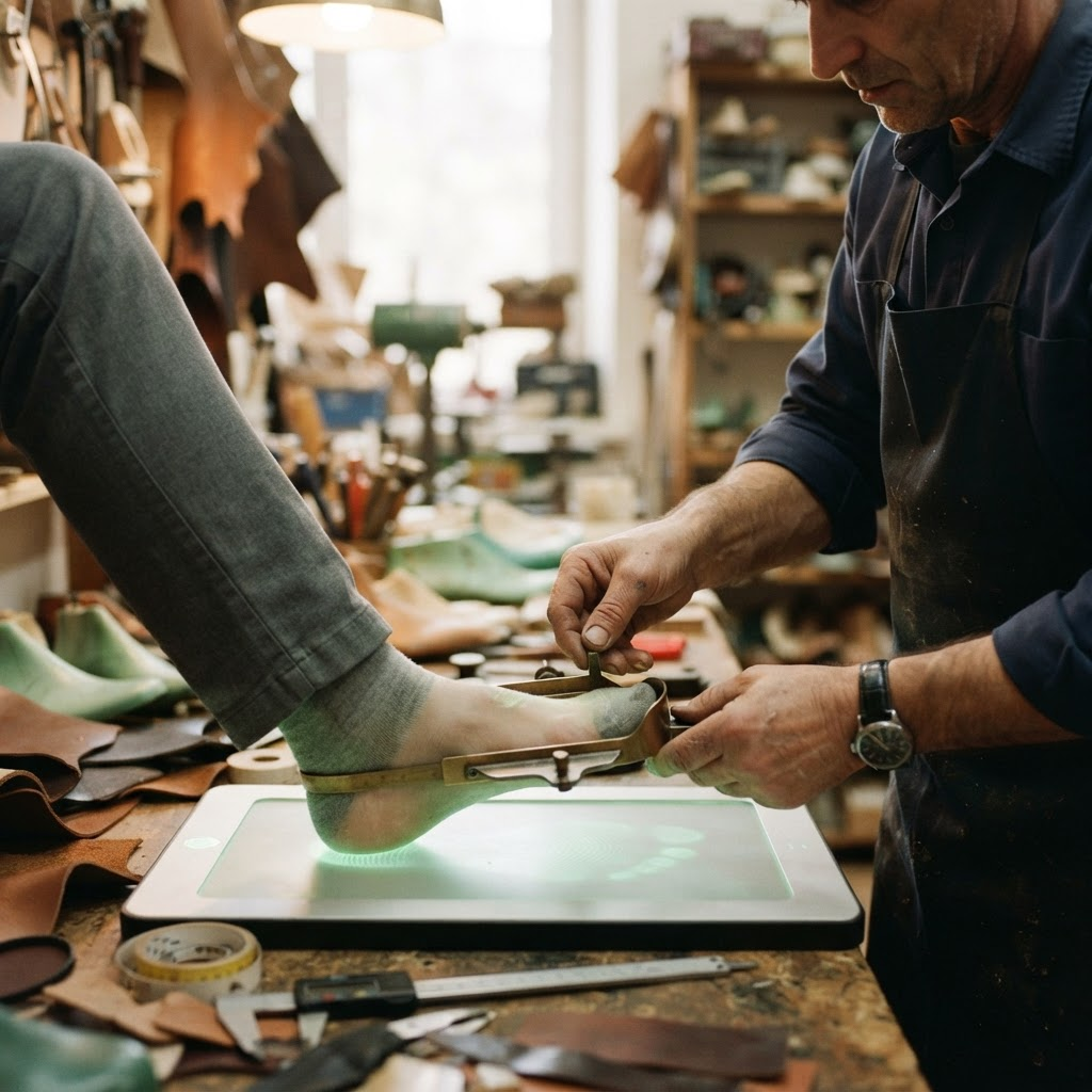 Marco Guida bei der präzisen Handarbeit in der Werkstatt von GUIDA in Bocholt